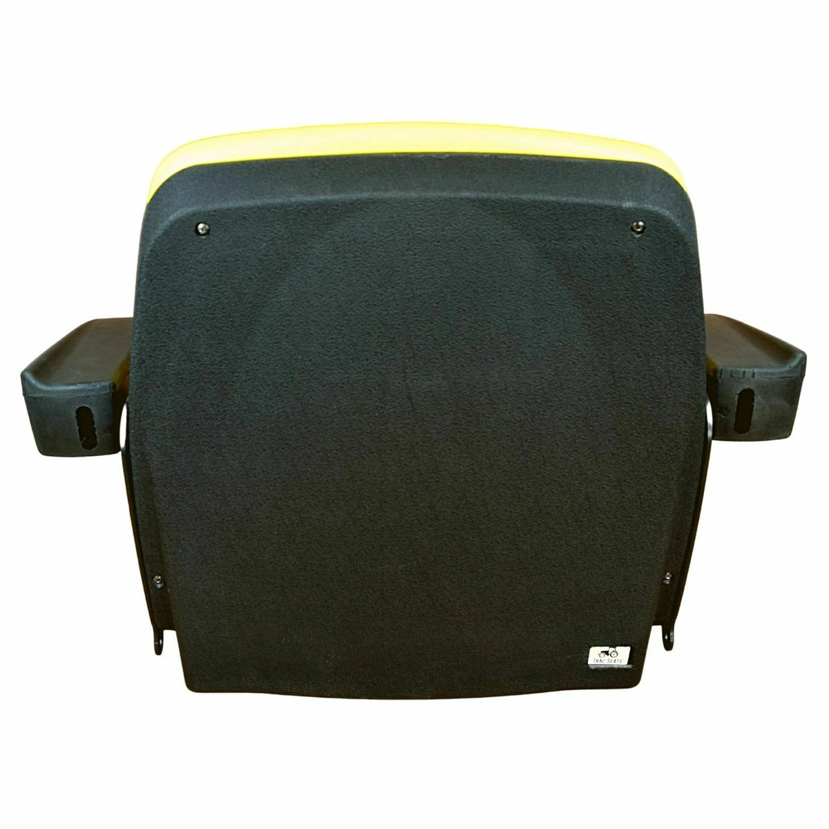 Trac Seats John Deere Compact Tractor Flip Up Style Seat with Armrests LVA19040, Yellow