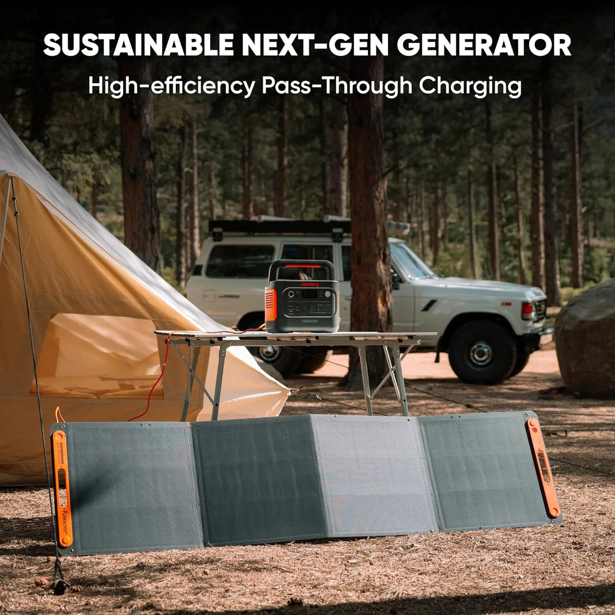 Jackery Solar Generator 1000 v2(2024 New), 1060Wh Portable Power Station with 200W Solar Panel