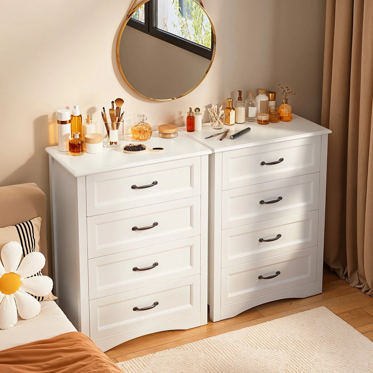 Dresser for Bedroom, Lofka 6-Drawer Wood Dresser?with Anti-Tip Safety for Closet| Living Room