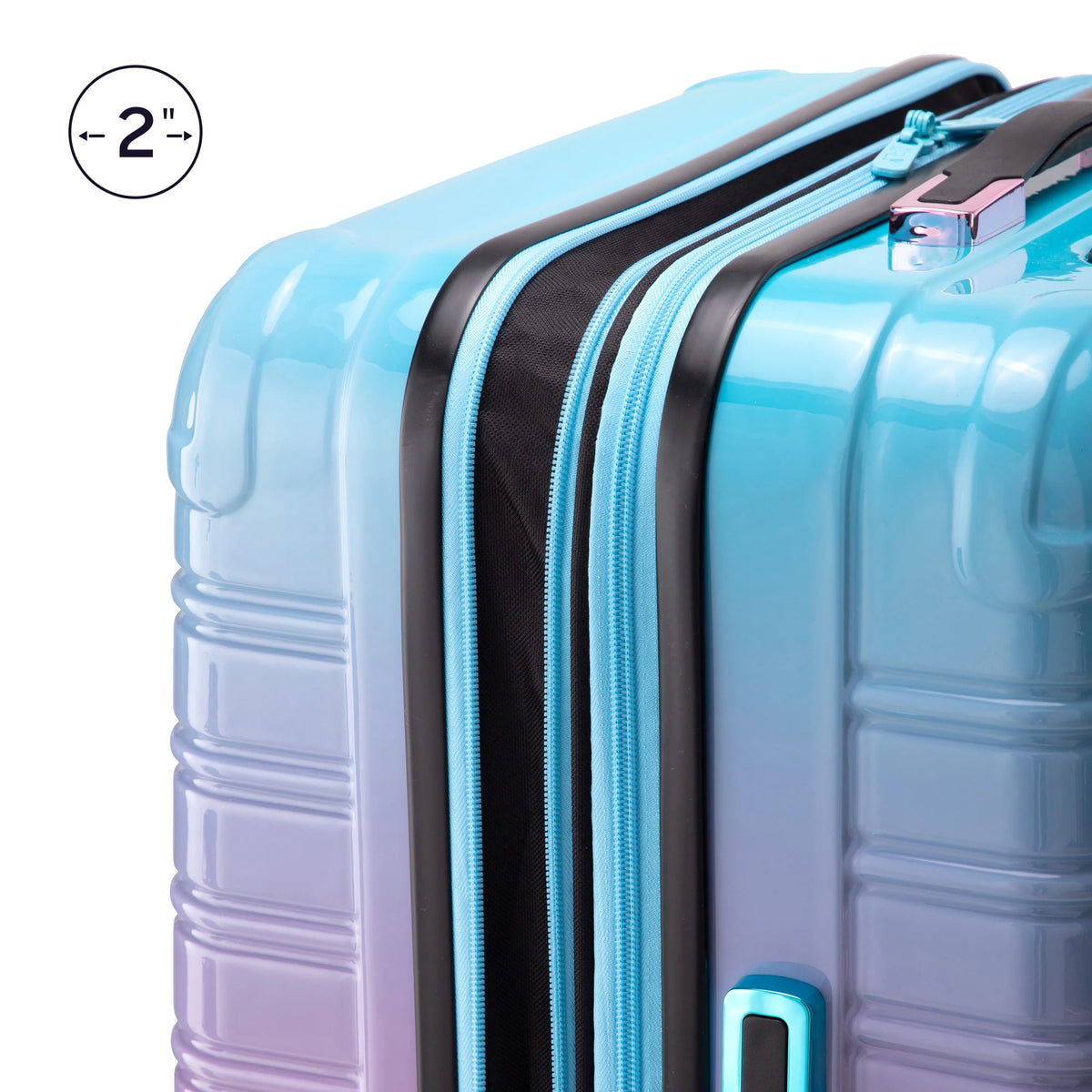 iFLY Hardside Fibertech 3.0 2 Piece Set, 20" Carry-on and 28" Checked Luggage, Gadget Gray