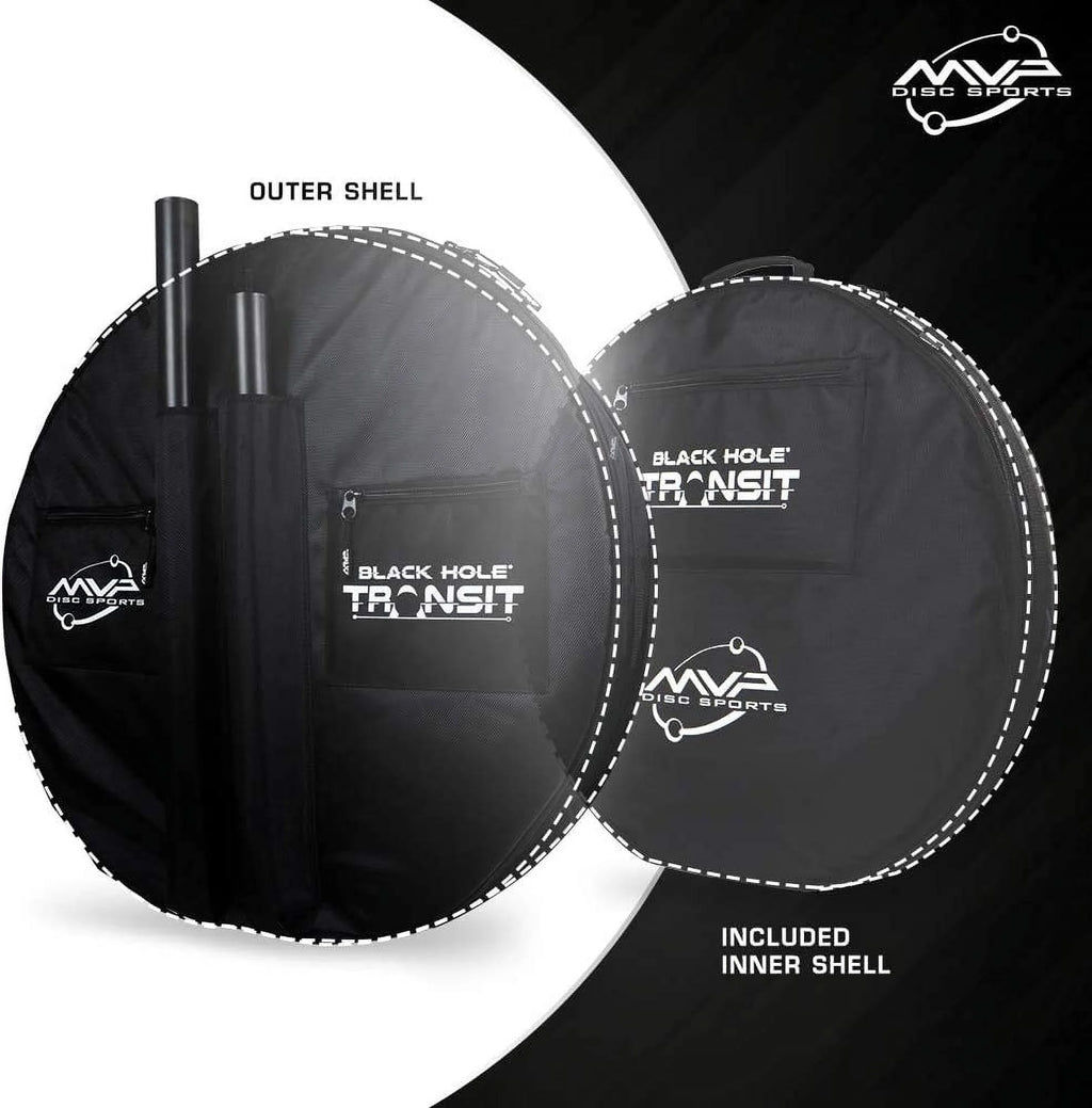 MVP Black Hole Lite 24-Chain Disc Golf Basket w/ Transit Bag