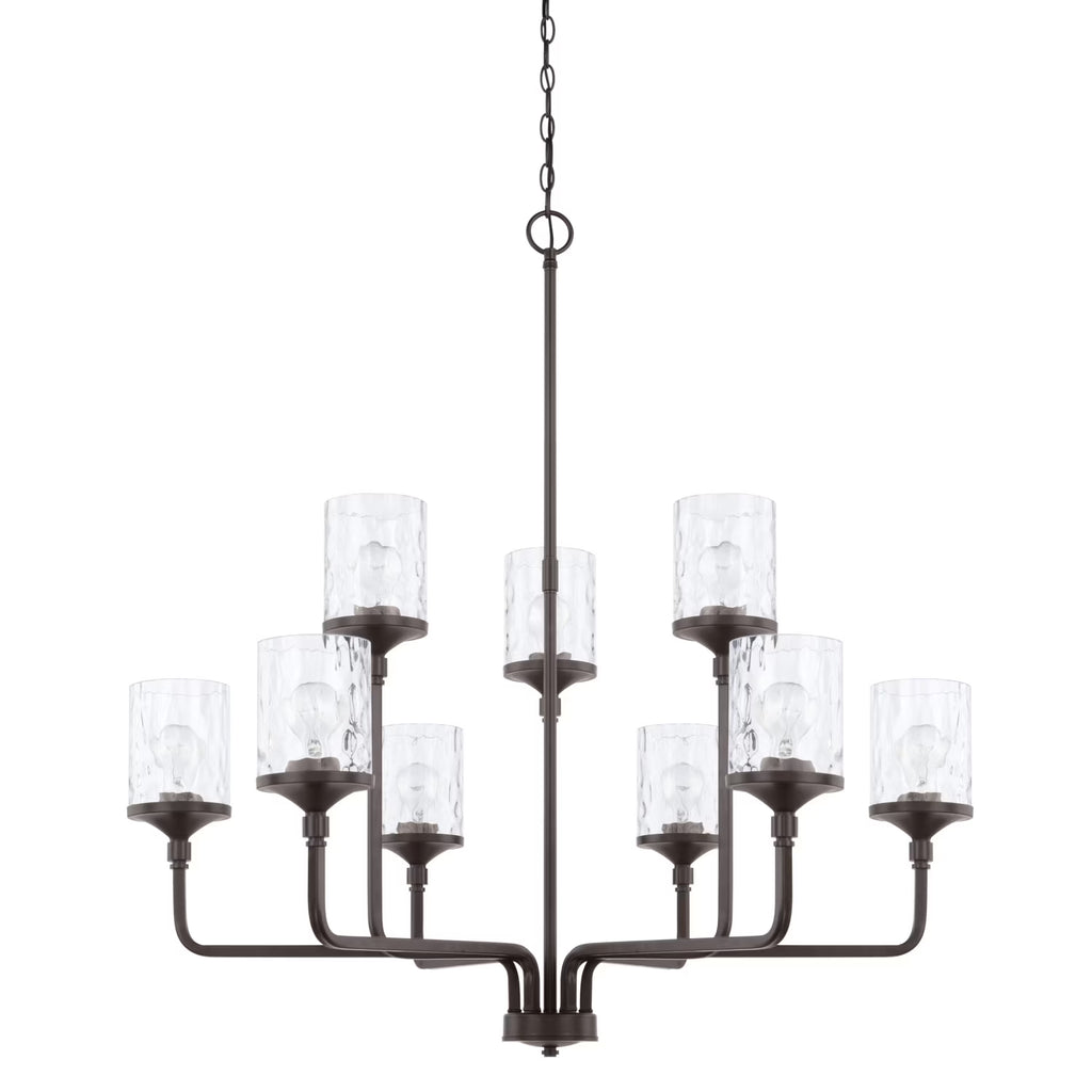 Capital Lighting 428891-451 Colton 9 Light 38" Wide Chandelier - Brass