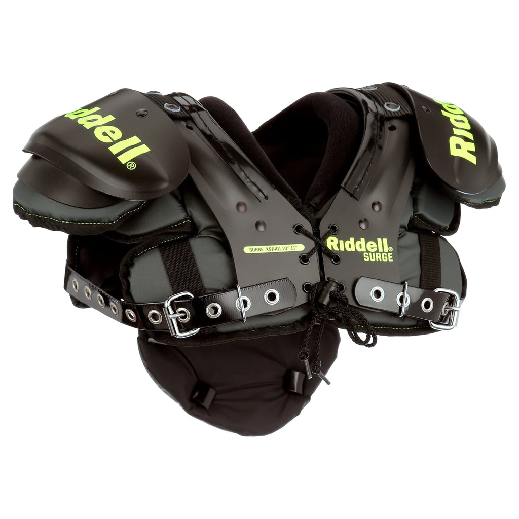 Riddell Surge Youth Football Shoulder Pad Black/Volt, Small
