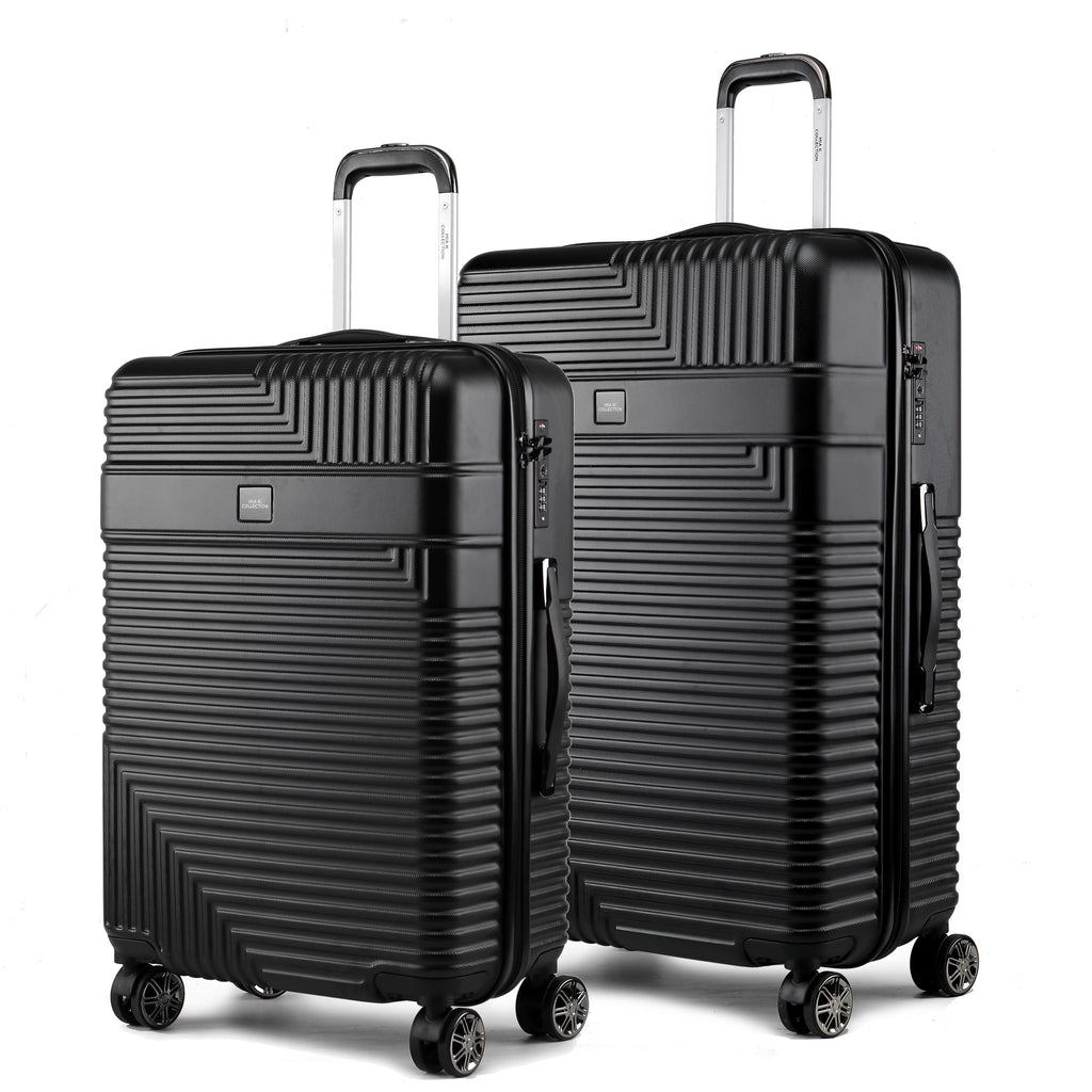 MKF Collection Felicity Extra Large & Large Hardside Luggage 2 pcs, Luxurious Travel Suitcase by Mia K - Rose Gold
