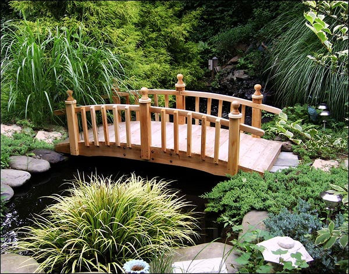 10' Red Cedar Limerick Picket Rail Bridge