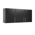 Prepac Elite Wall Cabinet, Versatile Adjustable Garage Wall Cabinet by Prepac, Tall 3-Door, 54"W x 24"H x 12"D, BEW-5424, Black