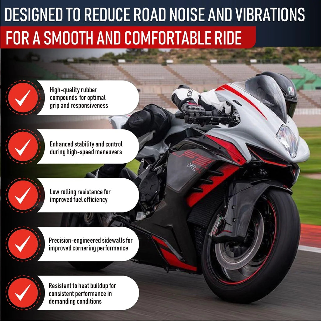 190/55-17 & 120/70-17 MMT® Motorcycle Tire SET 190/55ZR17 + 120/70-17 (DOT 2123)