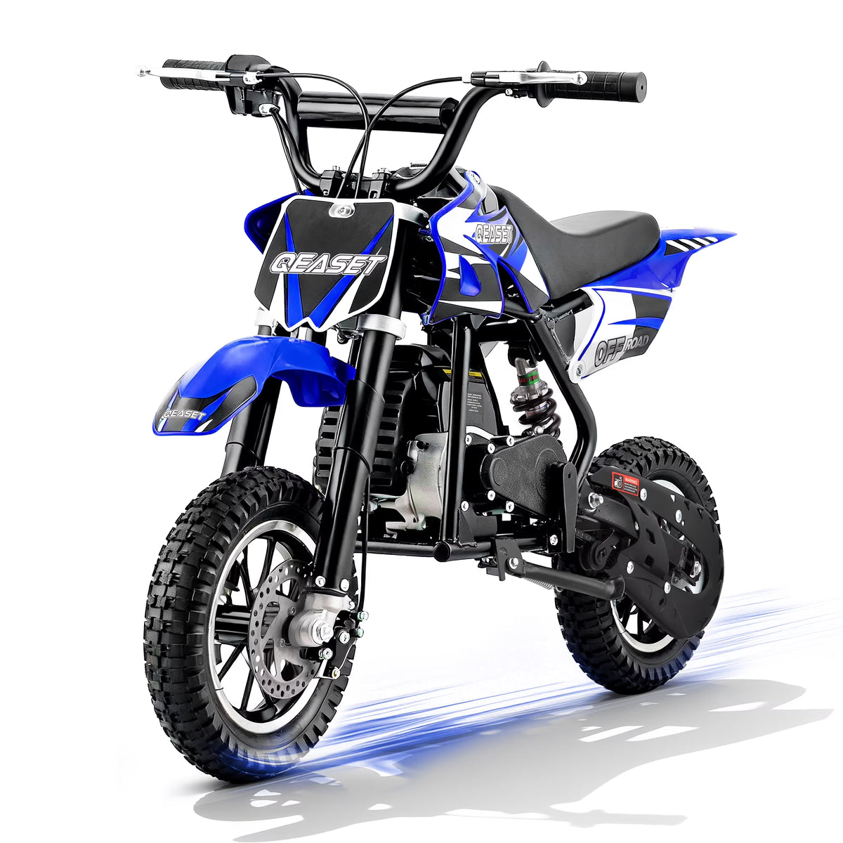 QEASET 49CC Dirt Bike, Gas Powered Mini Bike, Red