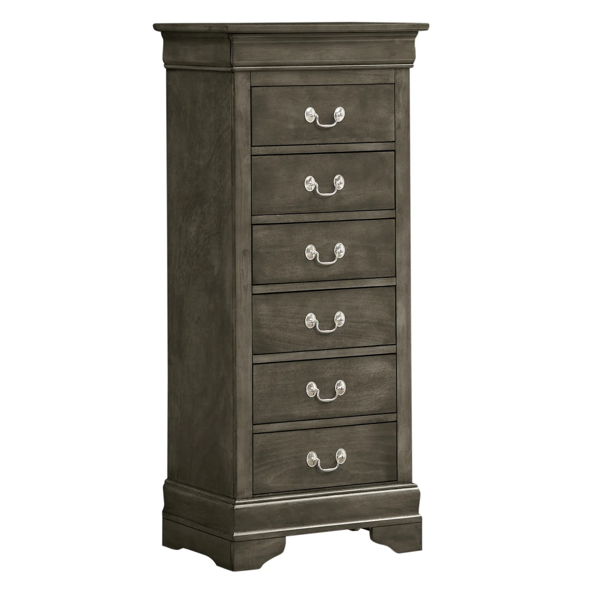 Glory Furniture Louis Phillipe 7 Drawer Lingerie Chest in Cherry