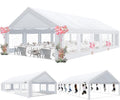 COBIZI 20'x 40' Large Heavy Duty Outdoor Canopy Party Tent & Carport, Upgraded Wedding Event Shelter Gazebo with 8 Removable Sidewalls, Big Tent for Birthday Party, Outdoor Event, Wedding, White