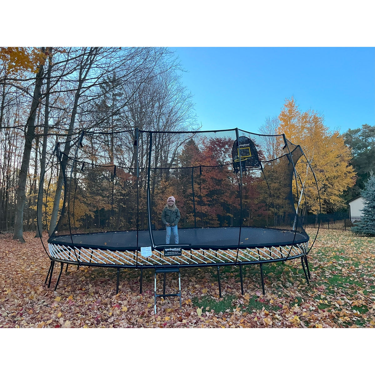 Springfree 8 x 13 ft Large Oval Trampoline w/ Safety Net & SoftEdge Mat