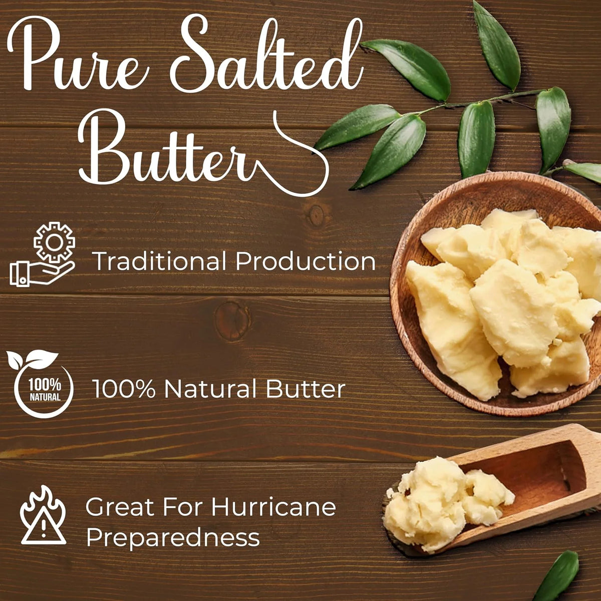 Beurdell Canned French Butter – 100% Natural Salted Pasteurized Real Butter | Long Shelf Life Emergency Survival Food | Great for Cooking, Baking, RV & Camping | Pull Top Lid | Pack of 24 | France
