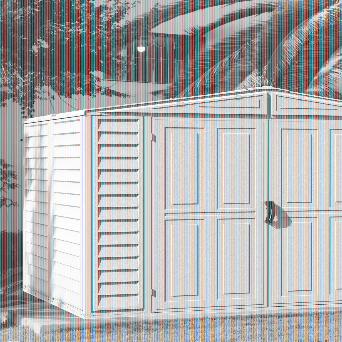 Duramax 8ft x 5.5ft Duramate Vinyl Shed with Foundation