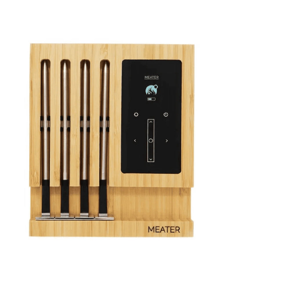 MEATER Block: 4-Probe 165ft Wireless Connection Premium WiFi Smart Meat Thermometer | for BBQ, Oven, Grill, Kitchen, Smoker, Rotisserie, Digital Display