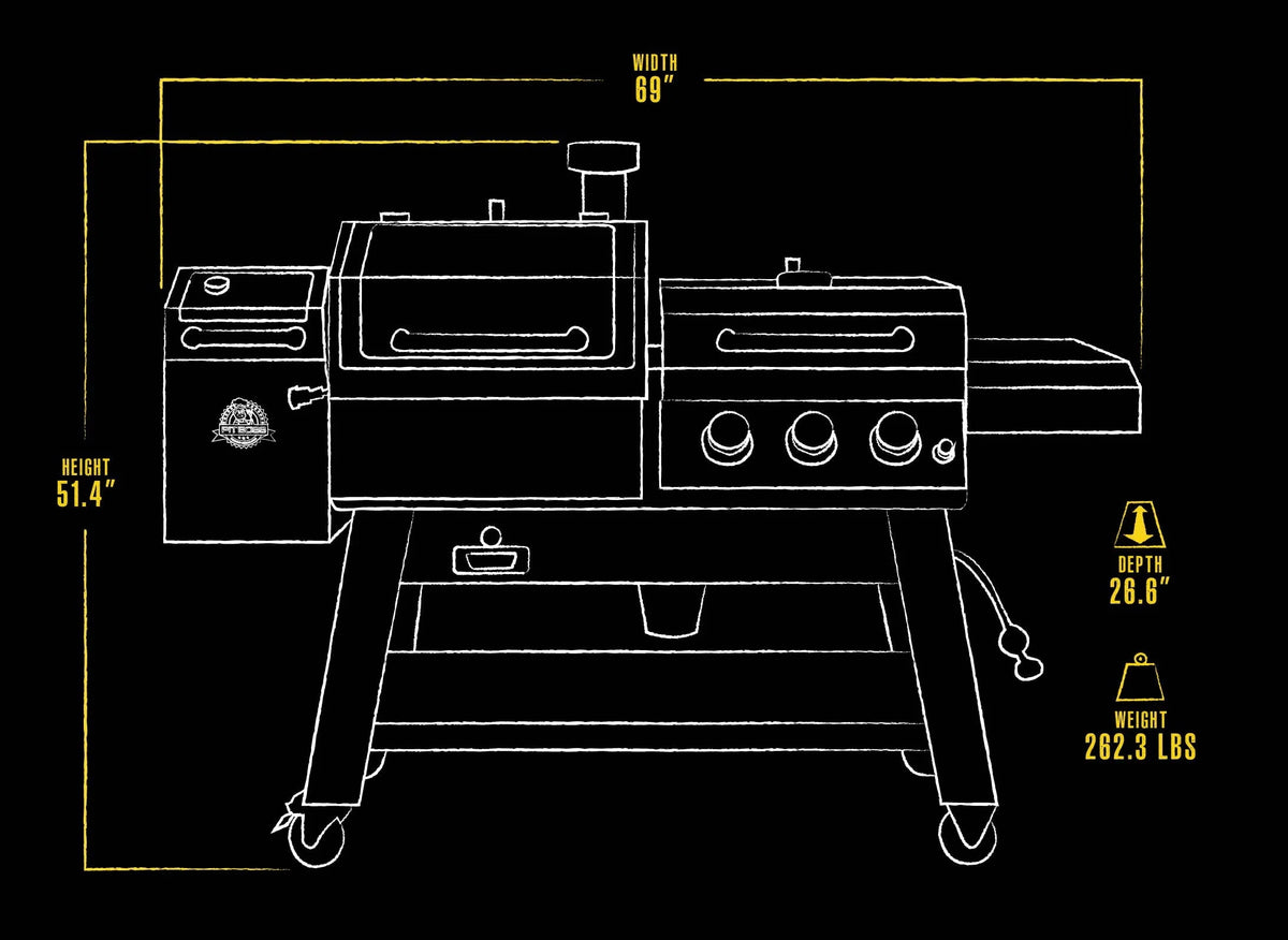 Boss Platinum KC Combo, Wi-Fi? and Bluetooth? Wood Pellet and Gas Grill