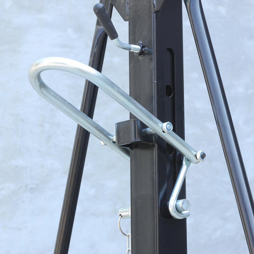 Adjustable Gantry Crane 2000 Lbs Portable Small Crane 1T Shop Crane Kit with Hoist, Trolley, Sling, Shackle and Hook