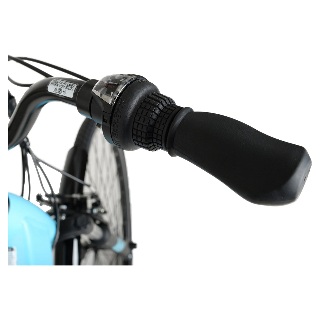Hyper Bicycles E-Ride 700C 36V Electric Commuter E-Bike for Adults, Pedal-Assist, 250W Motor, Blue
