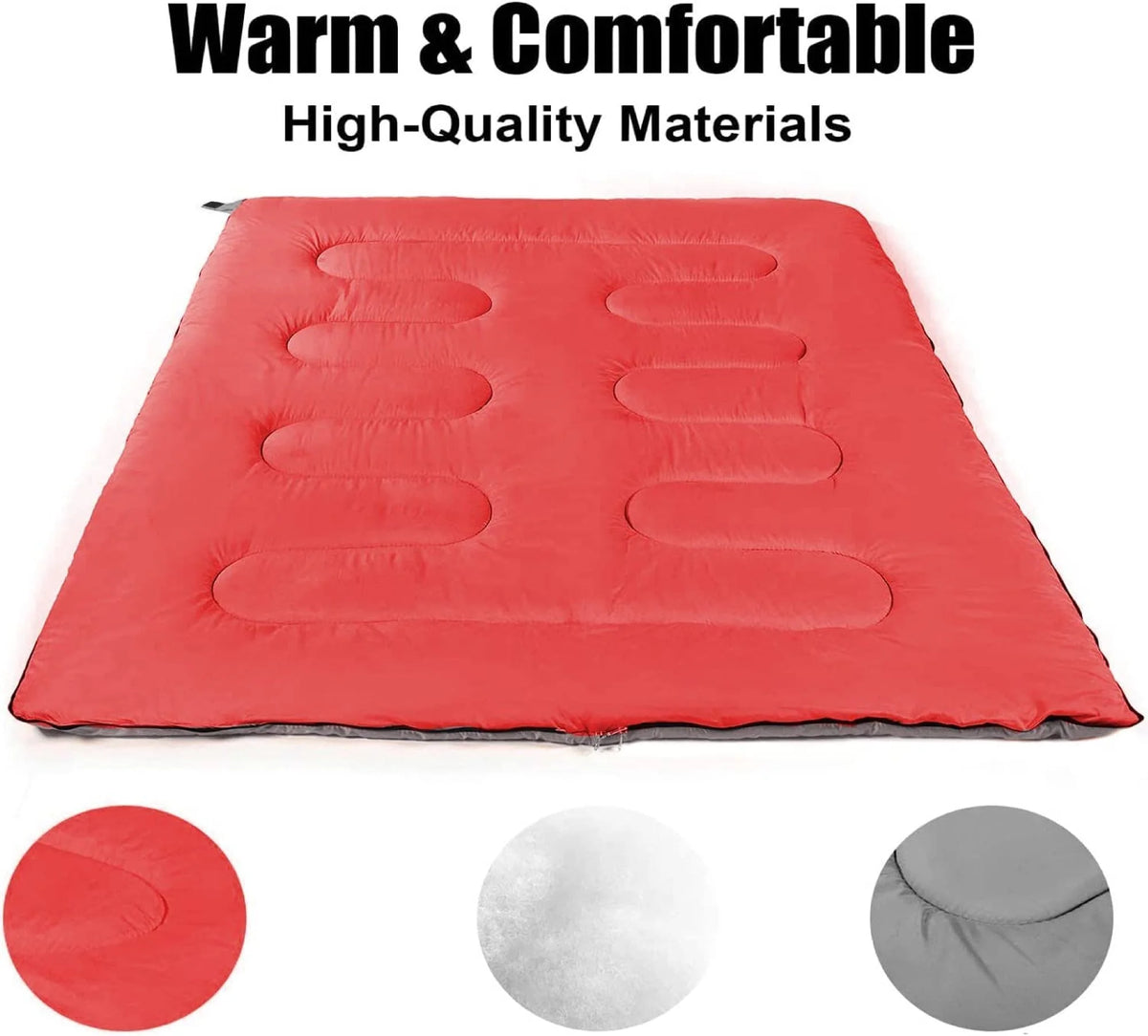 10 Pack Bulk Wholesale of Cold Weather Envelope Sleeping Bags for Adults, Kids, Homeless, Camping, Indoors, Outdoors - 10 Count Sleeping Bags in Black, Navy Blue, Forest Green, Red - 71"L x 30"W
