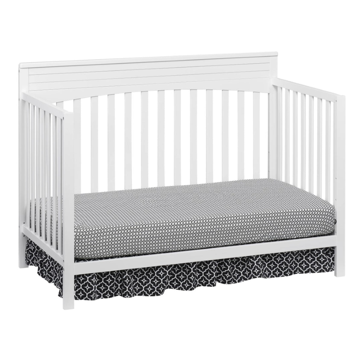 Oxford Baby Harper 4-in-1 Convertible Crib, Dove Gray, GREENGUARD Gold Certified, Wooden Crib
