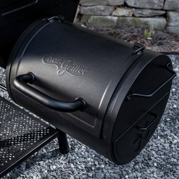 Portable Charcoal Grill or Side Fire Box in Black