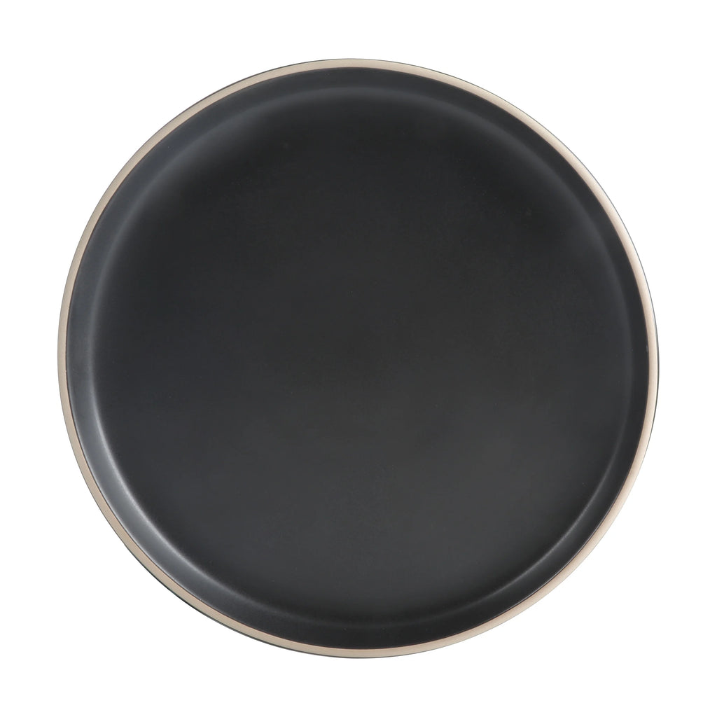 Gibson Home Zuma 18 Piece Dinnerware Set - Black