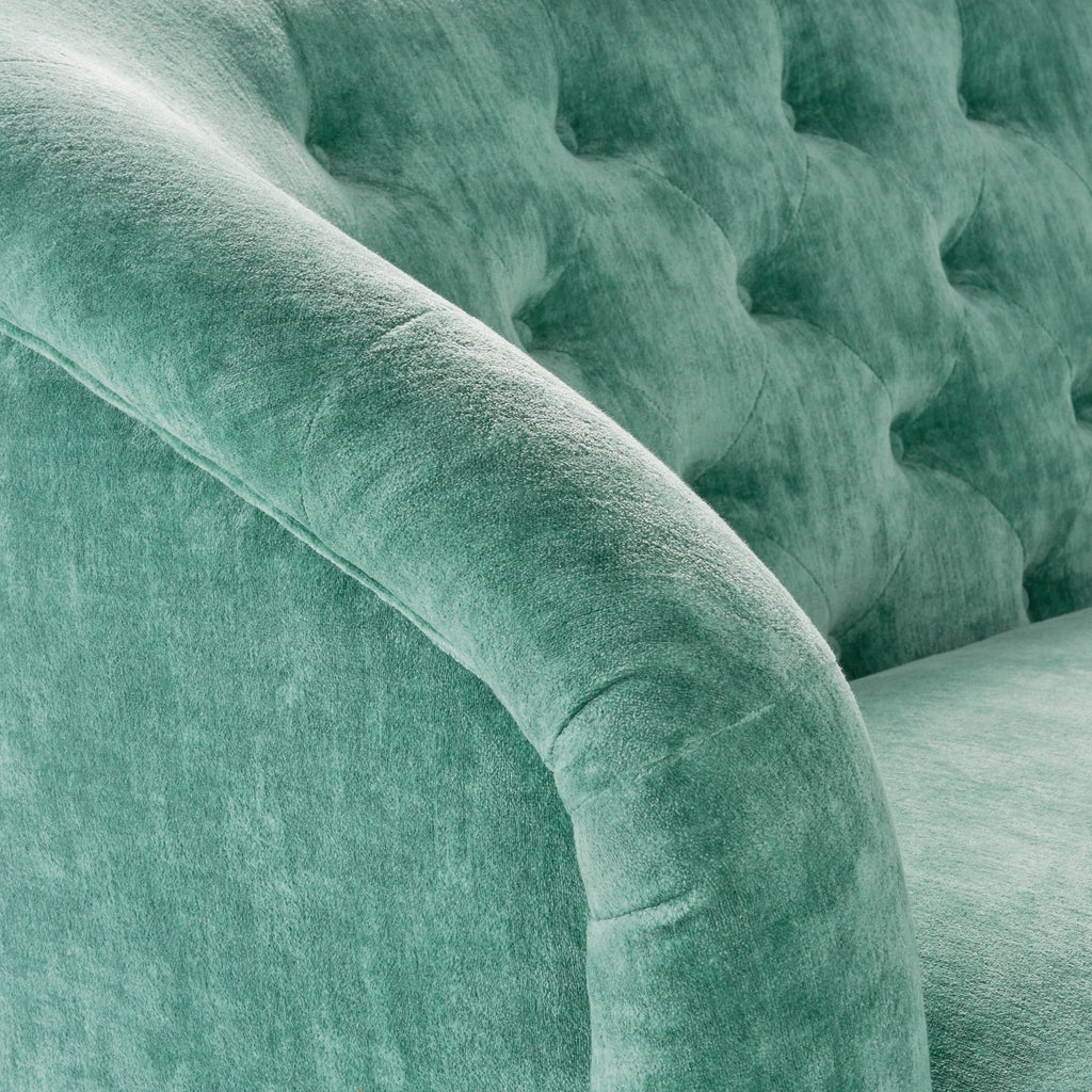 The Pioneer Woman Laurel Tufted Sofa, Cream Velvet, 79.53 in