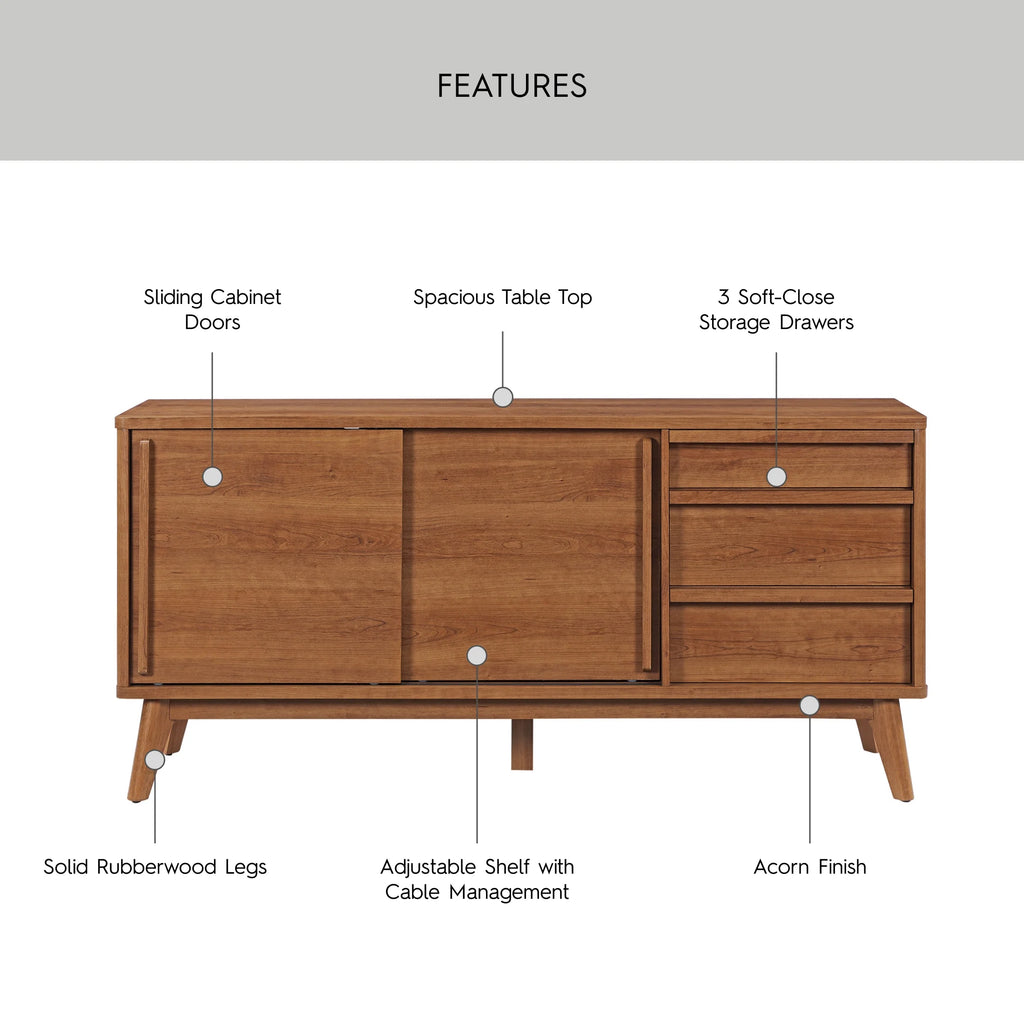 Better Homes & Gardens Greyson TV Stand for TVs up to 70a??, Acorn Finish