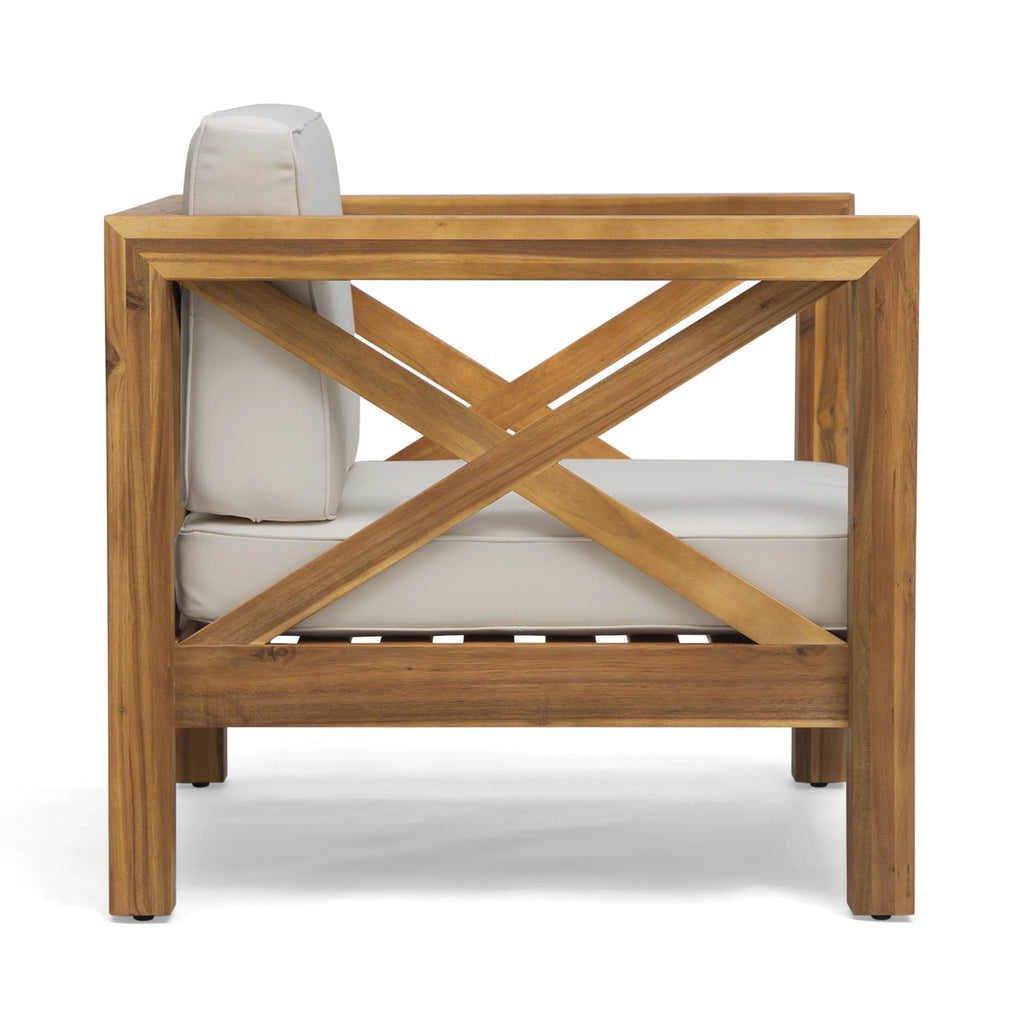 Outdoor Acacia Club Chairs