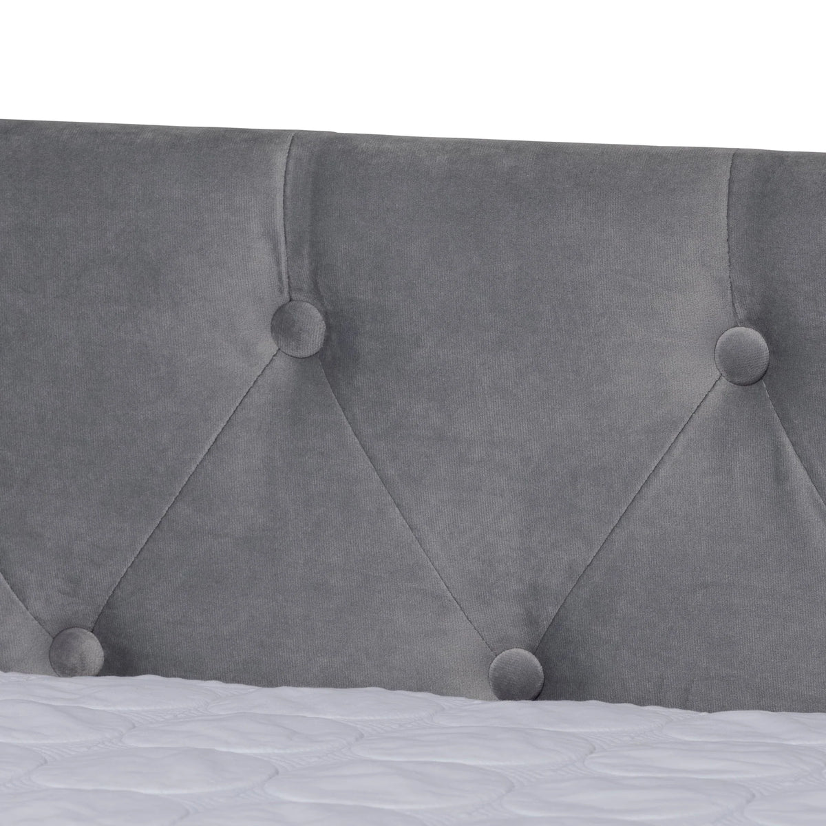 Baxton Studio Larkin Contemporary Upholstered with Trundle Daybed, Full, Grey