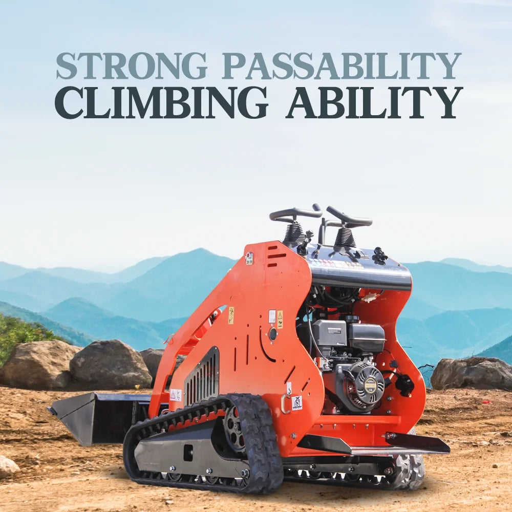 DigMaster 13.5HP Mini Track Skid Steer Loader  Gas Engine 551 lb Lift Capacity Ideal for Small to Medium Jobs and Tight Spaces  EPA Certified