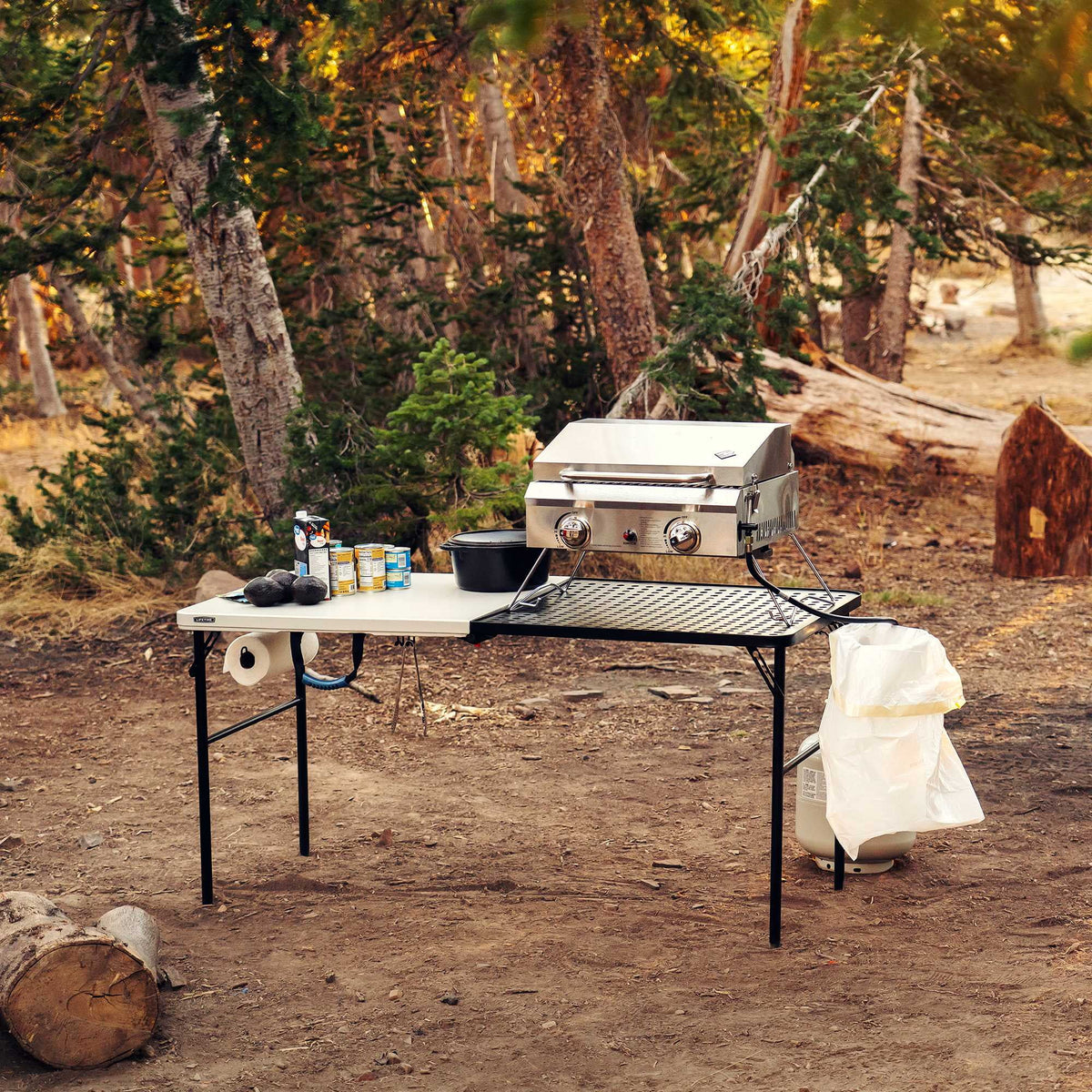 Lifetime 5' Fold-in-Half Camping Folding Table, Pumice (280875)