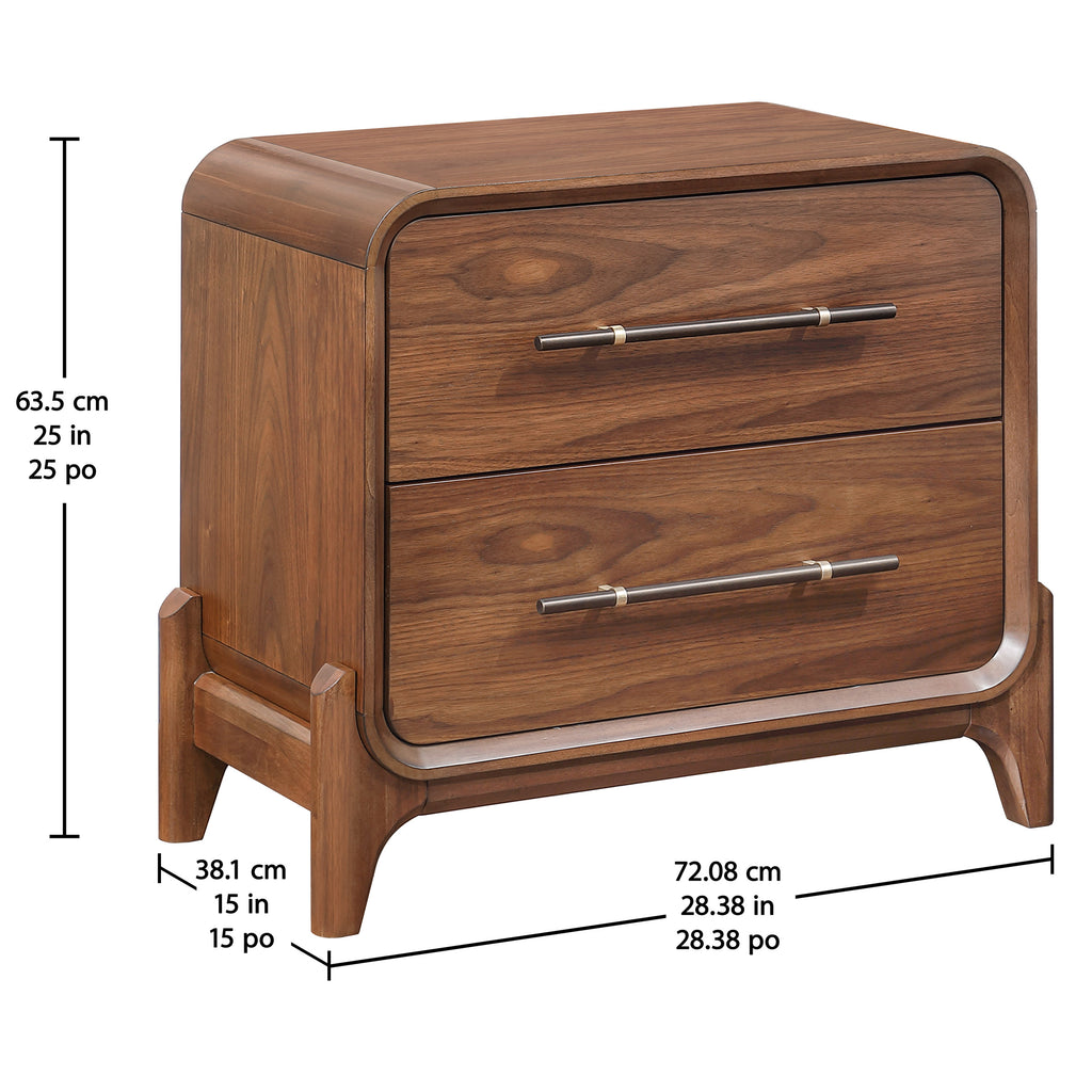 Rockford 2-Drawer Nightstand