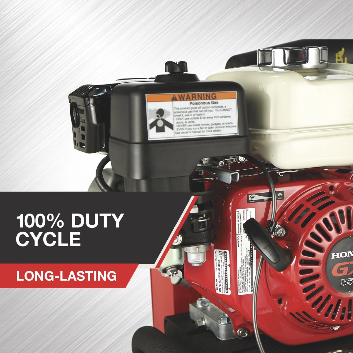 NorthStar Wheelbarrow Air Compressor, Gas-Powered Honda GX160 OHV Engine, 8-Gallon Twin Tank, 13.7 CFM @ 90 PSI