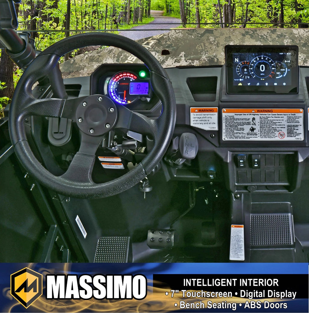 Massimo Buck 450 Side by Side UTV, EFI, 4 Stroke, 325cc, 25.5 HP, 4X4, 3000lb Winch - Red