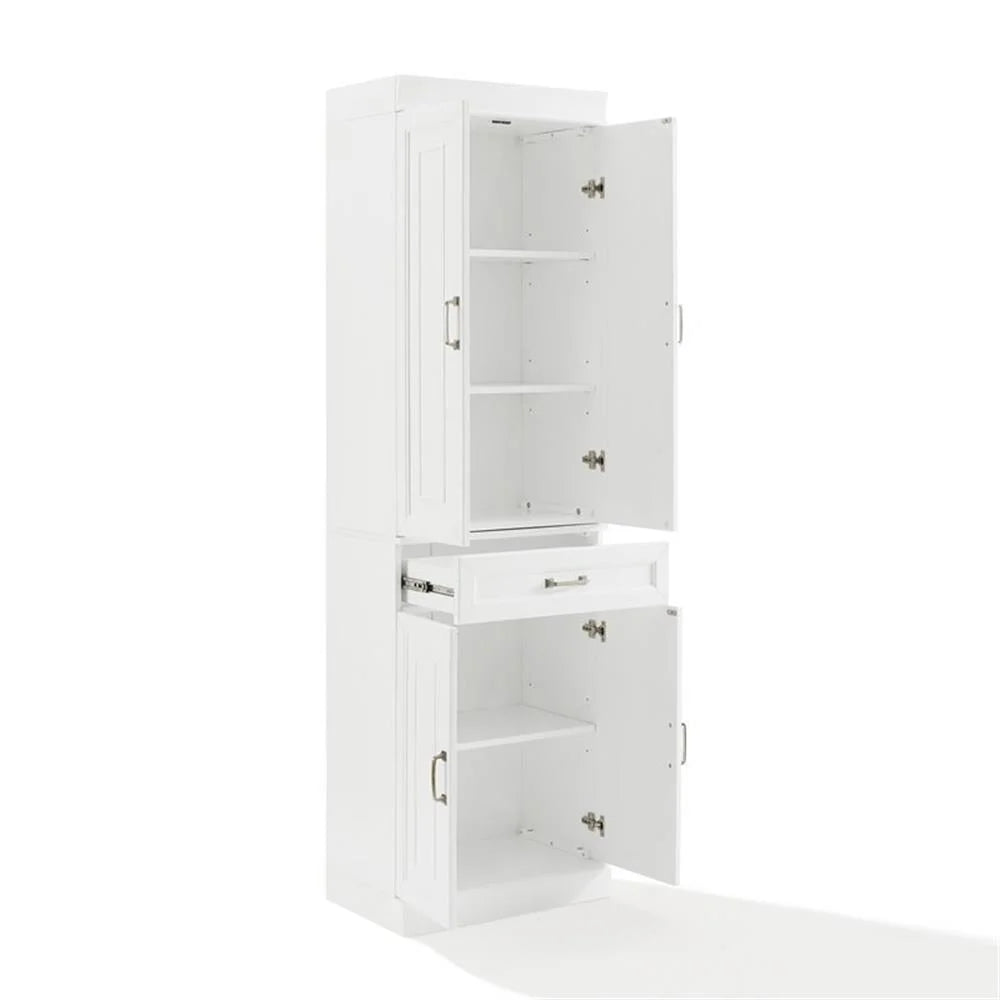 Crosley Furniture Stanton Pantry Storage Cabinet with Shelves, Kitchen, Dining, or Laundry Room