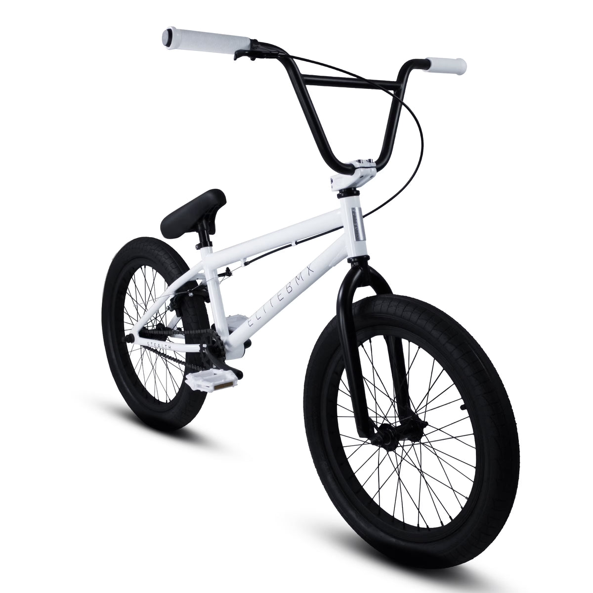 Elite BMX Bicycle 20” Freestyle Bike - Stealth Blue Purple Ideal for Ages 7 to 18 Years