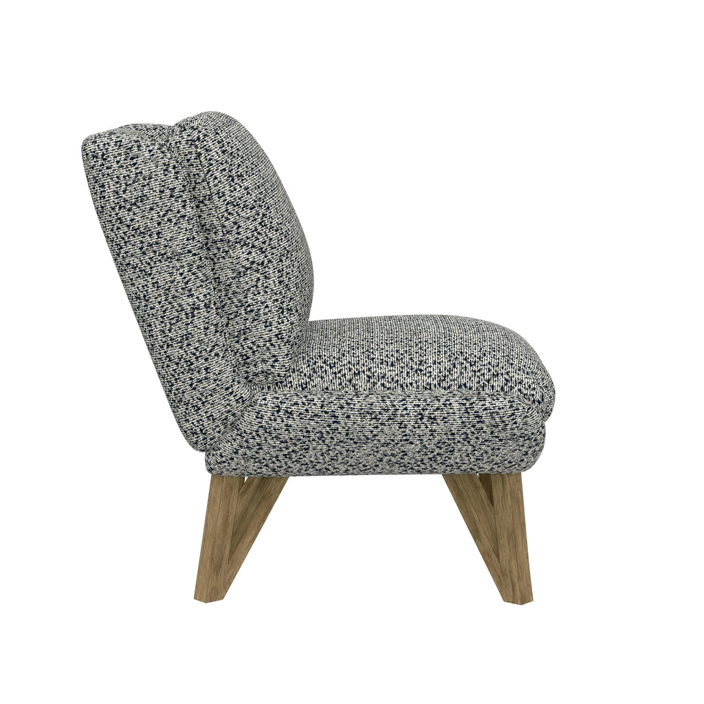 Artum Hill Fiona Cream Armless Soft Boucle Upholstered Accent Chair