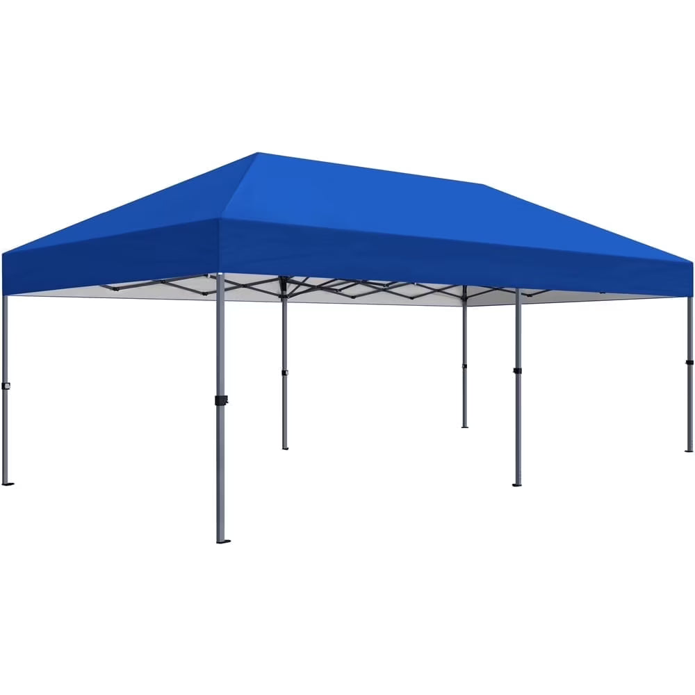 Topeakmart 12x12ft Commercial Pop-up Canopy Tent with Adjustable Height for Outdoor, White