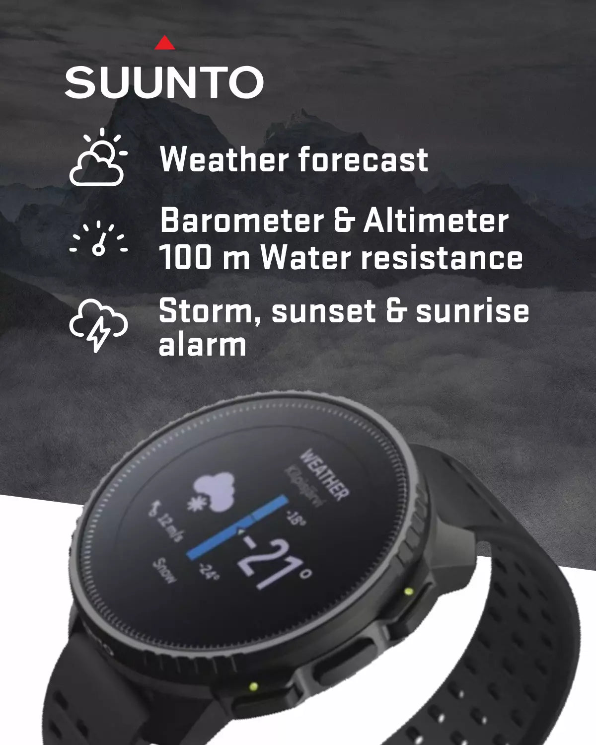 Suunto Vertical Watch, All Black, One Size