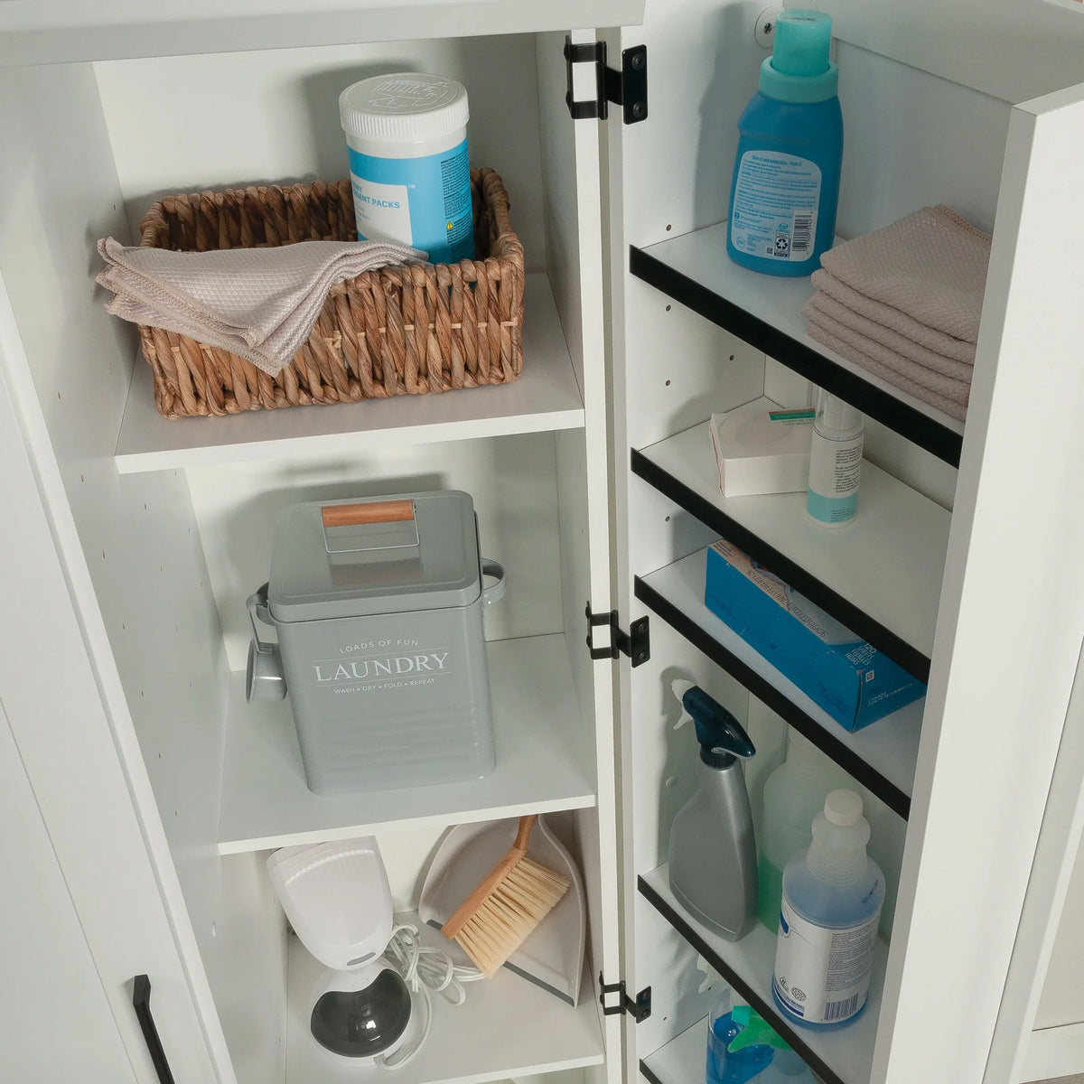 Sauder Homeplus Storage Cabinet, Sienna Oak Finish