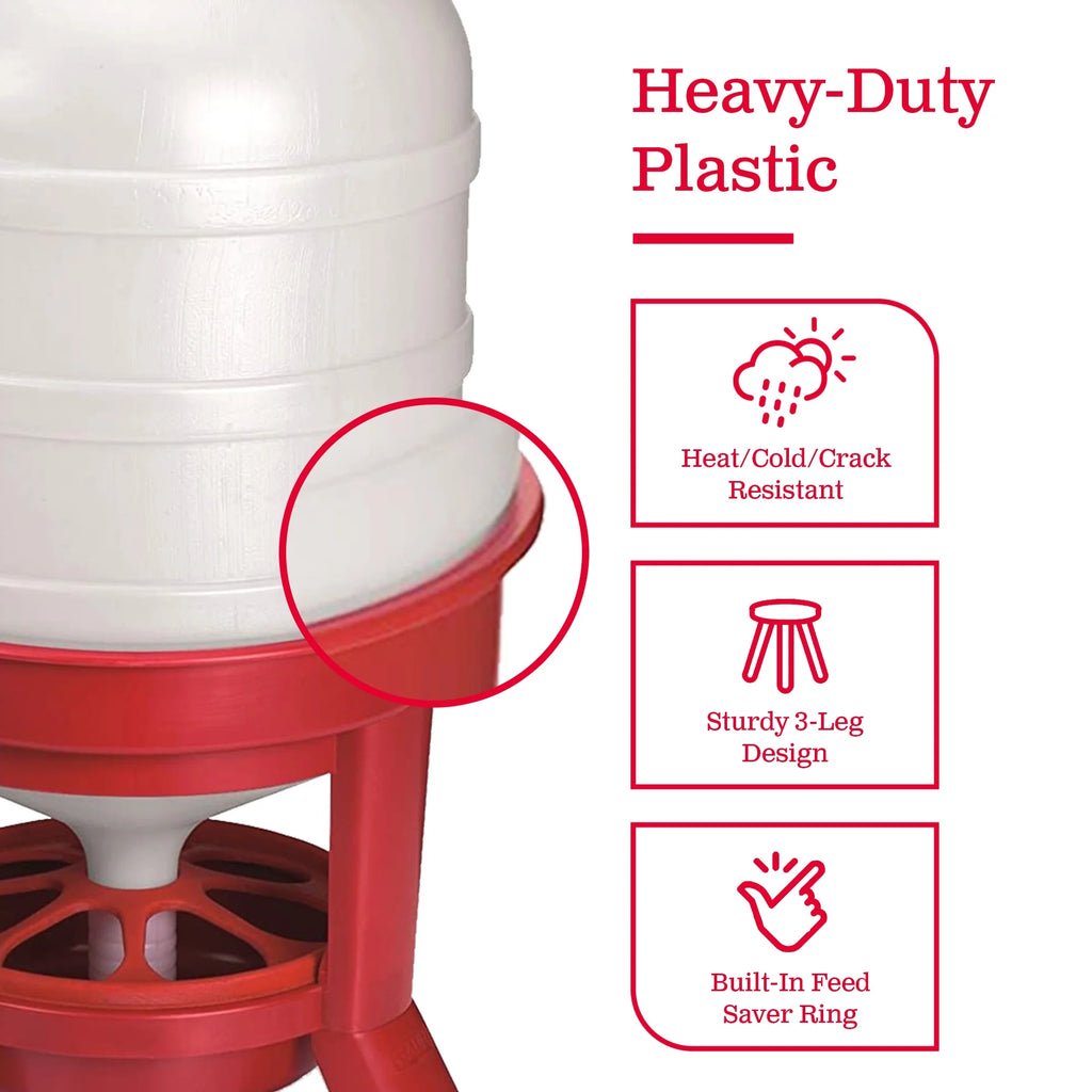 Little Giant Plastic Dome Poultry Feeder 60 Lbs.
