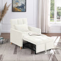 Sleeper Sofa Chair Bed,3-in-1 Convertible Sleeper Bed Chair,Folding Bed with Adjustable Backrest with Pillow,Multi-Functional Sleeper Chair for Living Room Dorm Apartment,Bedroom Office,Beige