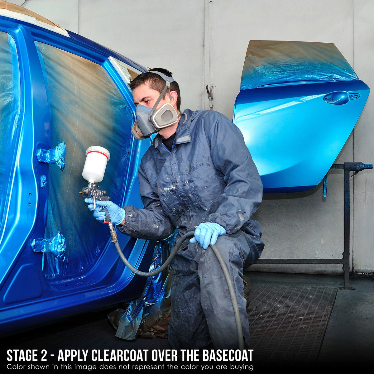 Viper Blue Pearl Premium Gallon Kit URETHANE BASECOAT Car Auto Paint Kit