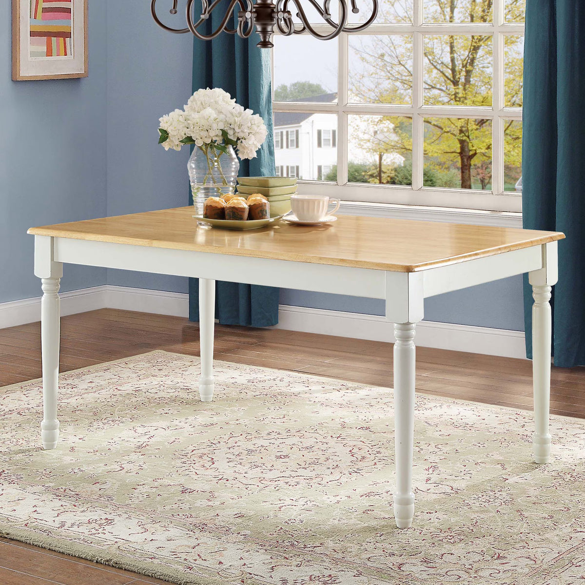 Better Homes and Gardens Autumn Lane Farmhouse Dining Table, Multiple Finishes