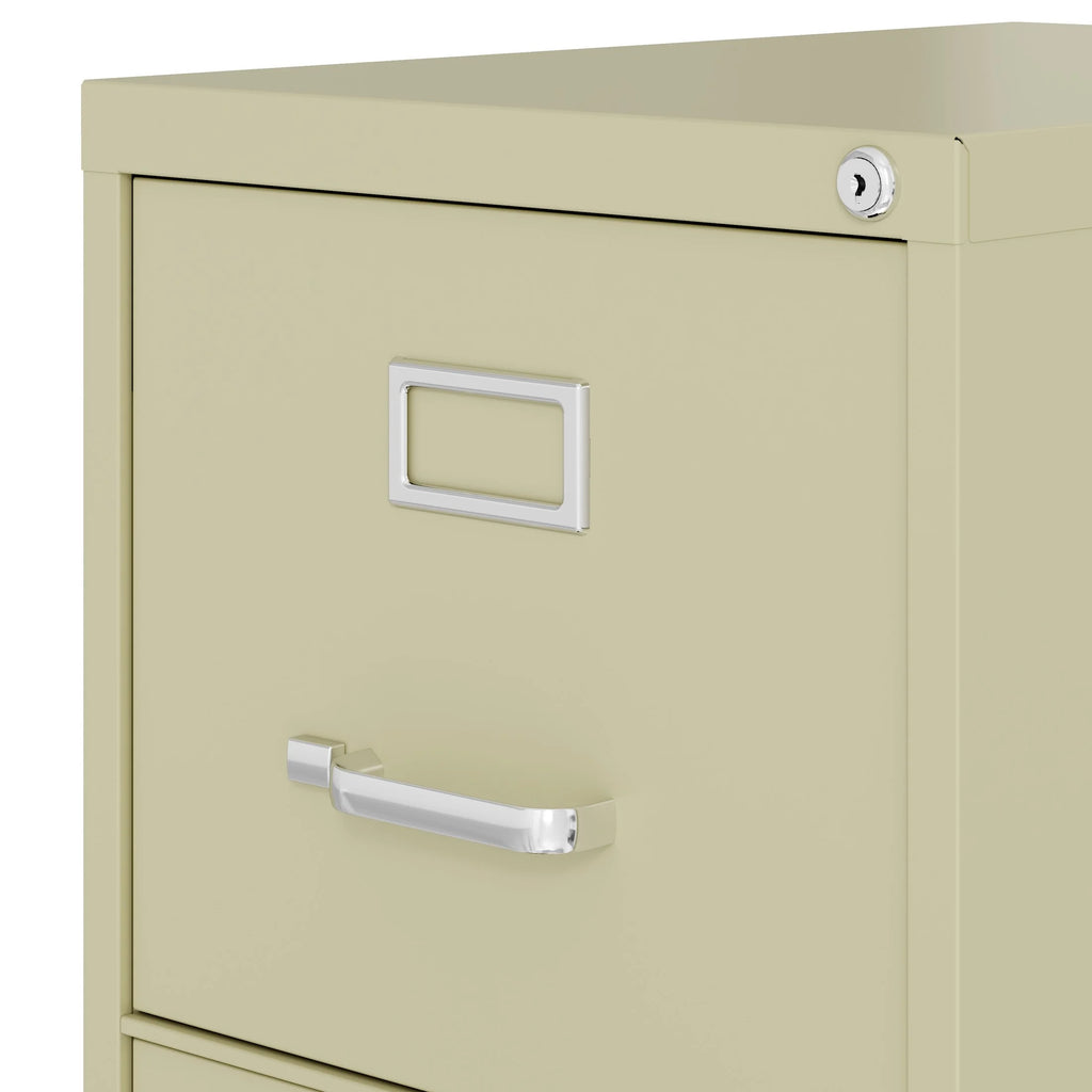 Hirsh 22" Deep 3 Drawer Letter Width Vertical File Cabinet, Commercial Grade, Gray