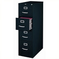 Scranton 4 Drawer 22" Deep Letter File Cabinet in Black, Fully Assembled