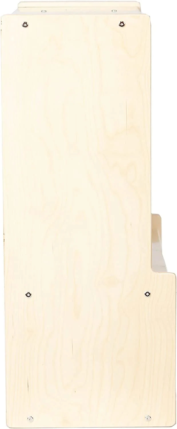 RRI Goods 3-Section Classroom Coat Locker Wooden Cubby Rack Backpack Hanger