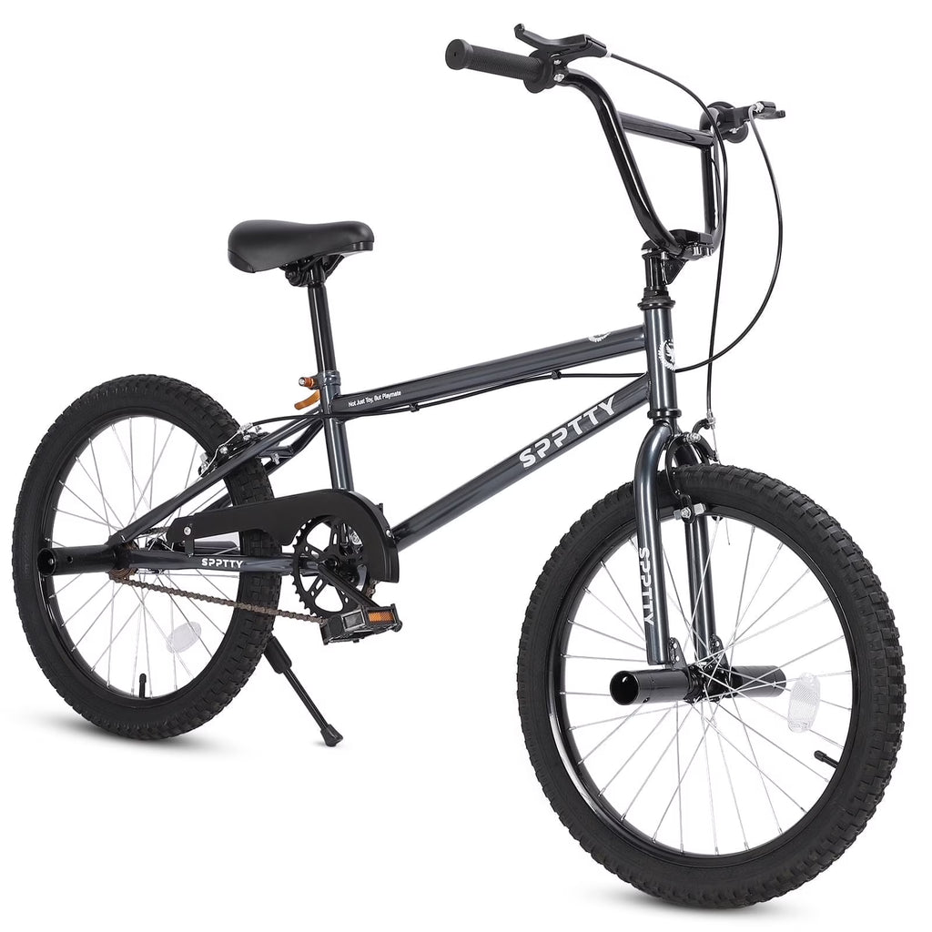 SPPTTY 20" Freestyle BMX Bike with 4 Pegs,Kids Bicycle for Teen Beginner, Age 7-14 Years,Multicolor
