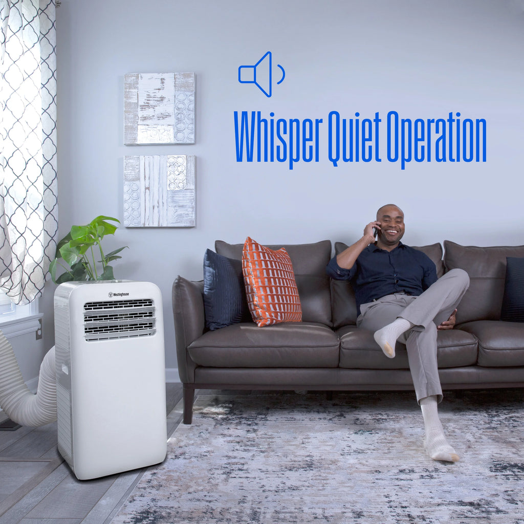 Westinghouse 12,000 BTU Portable Air Conditioner & Dehumidifier with Remote & Smart App, up to 550 Sq Ft