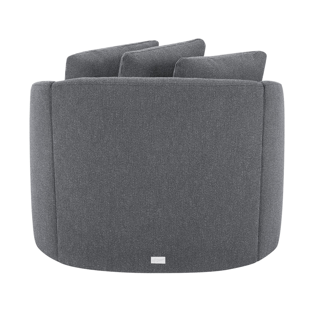 Beautiful Drew Accent Chair by Drew Barrymore, Cream Boucle